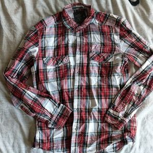 H&M men's fitted flannel shirt